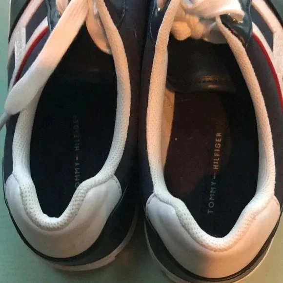 Tommy Hilfiger low top sneakers Blue w/ red white accents Women’s size 10 - Picture 6 of 8